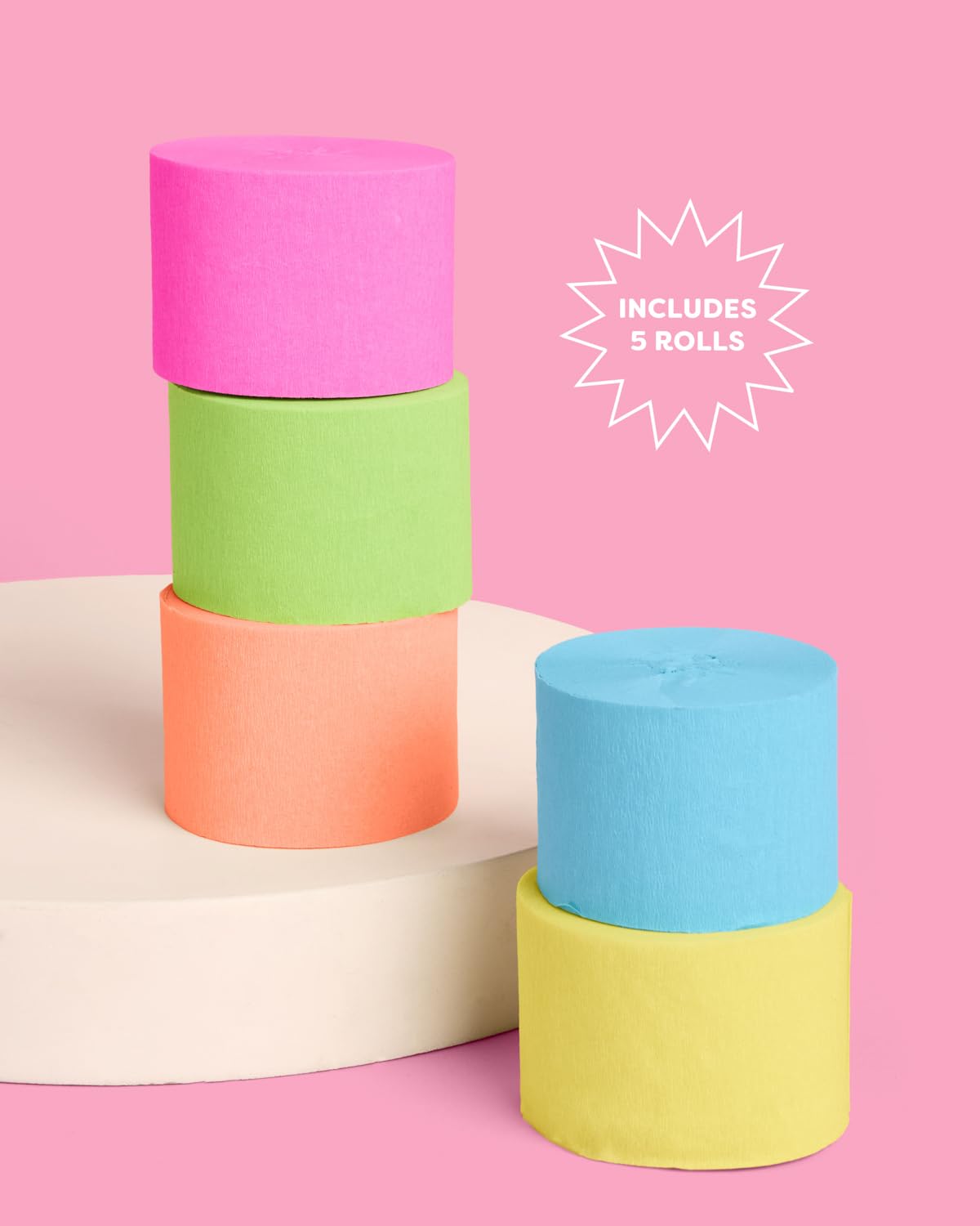 xo, Fetti 5 Summer Party Streamers Crepe Paper | Pool Birthday Decor