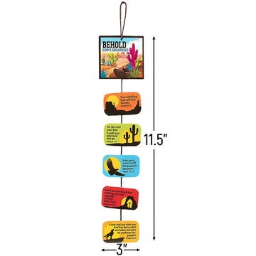 Fun Express Southwest VBS Sunday School Bible Memory Kit - VBS Bible School & Church Christian Kids Ages 4-8 - Easy Self-Adhesive Design - Makes 12