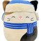 Squishmallows 7.5" Cam The Cat with Trapper Hat