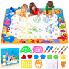 Water Doodle Mat - Kids Painting Writing Color Doodle Drawing Mat Toy Bring Magic Pens Educational Toys for Age 3 4 5 6 7 Year Old Girls Boys Age