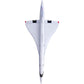 yuanpulalala 1/400 16cm Concorde Wheelless Air France Airplane Alloy Diecast Model Airplane Toy Model Gift (6 inch