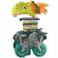 Dinosaur Toys, Create A Dinosaur World Road Race Track Set, Flexible Track Playset and 2 pcs Cool Dinosaur car Shells for 3 4 5 6 Year & Up Old boy