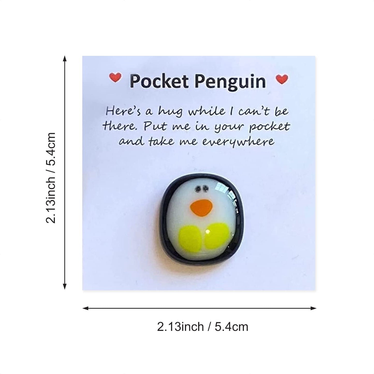 Qitiieli A Little Pocket Penguin Hug, Mini Cute Animal Decoration Pocket Hug Penguin Stress Relief Toy, Special Encourage Birthday Wedding Party