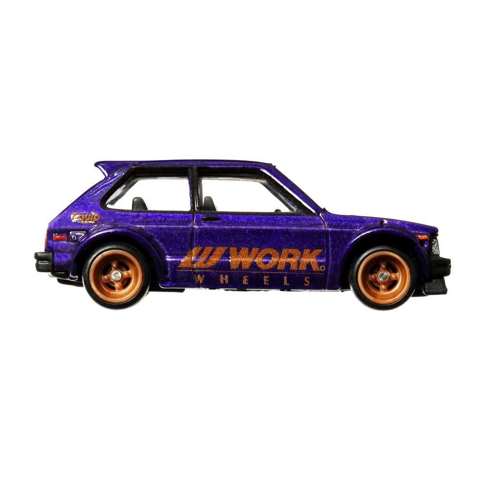 Hot Wheels Car Culture Circuit Legends Vehicles for 3 Kids Years Old & Up, 81 Toyota Starlet Kp61, Premium Collection of Car Culture 1:64 Scale