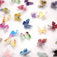 Micro Resin Butterflies, Dollhouse Miniature Tiny Butterflies, Terrarium Fairy Garden Dollhouse, Mini Micro Landscaping Decoration (30 PCS)