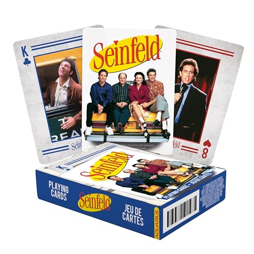 AQUARIUS Seinfeld Playing Cards - Seinfeld Photos Themed Deck of Cards for Your Favorite Card Games - Officially Licensed Seinfeld Merchandise