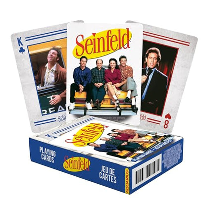 AQUARIUS Seinfeld Playing Cards - Seinfeld Photos Themed Deck of Cards for Your Favorite Card Games - Officially Licensed Seinfeld Merchandise