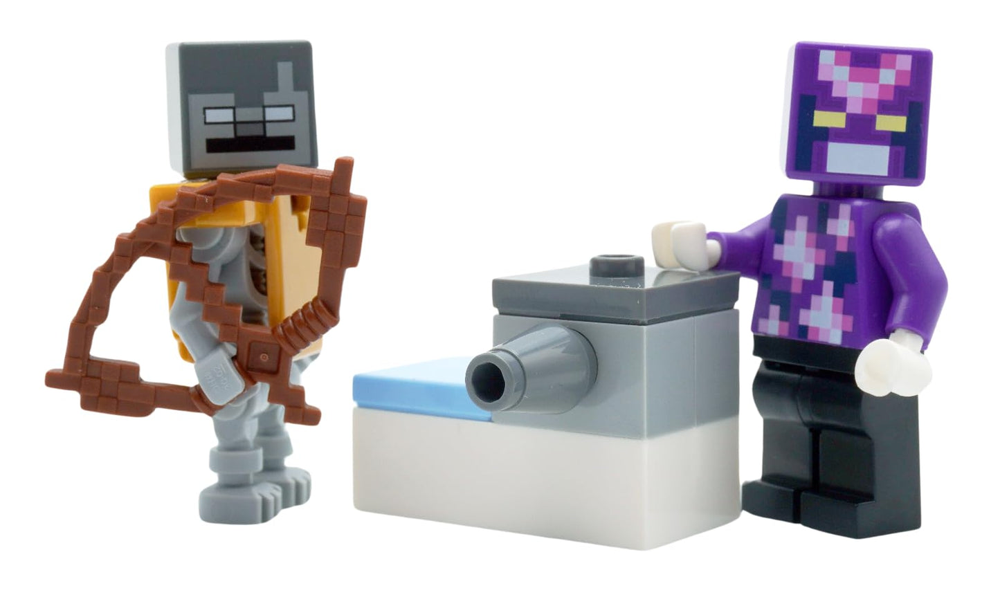 LEGO Minecraft Mini Set: Crystal Knight Minifigure with Stray and Shooter