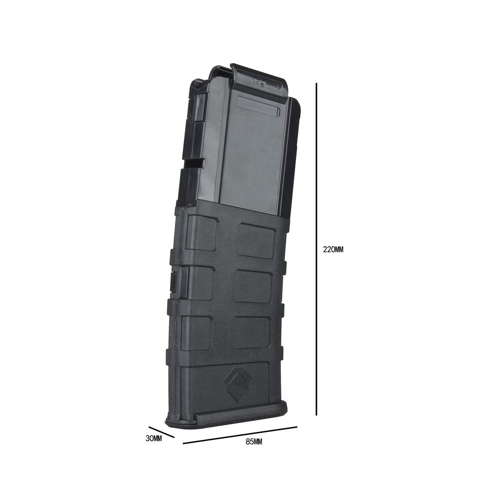 WORKER 12-Darts Magazine Clip Replacement for Nerf N-Strike Elite Toy Color Black