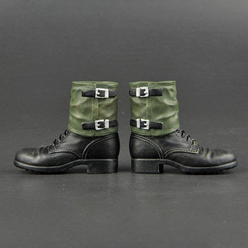 DYNWAVE 1/6 Mans Shoes German Soldier Boot for 12'' Figure Male Doll Accessory