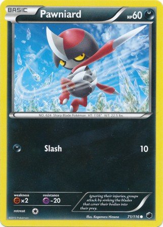 Pokemon - Pawniard (71/116) - Plasma Freeze