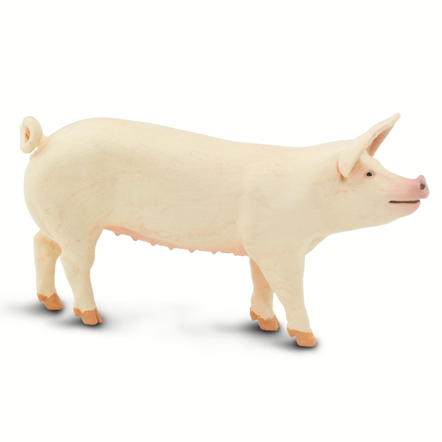 Safari Ltd. Large White Pig - Realistic 4" Farm Animal Figure - Educational Toy for Boys, Girls, and Kids Ages 3+