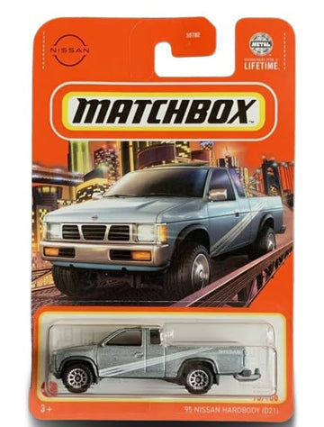 Matchbox Nissan Hardbody (D21) Silver Diecast Truck, 15/100