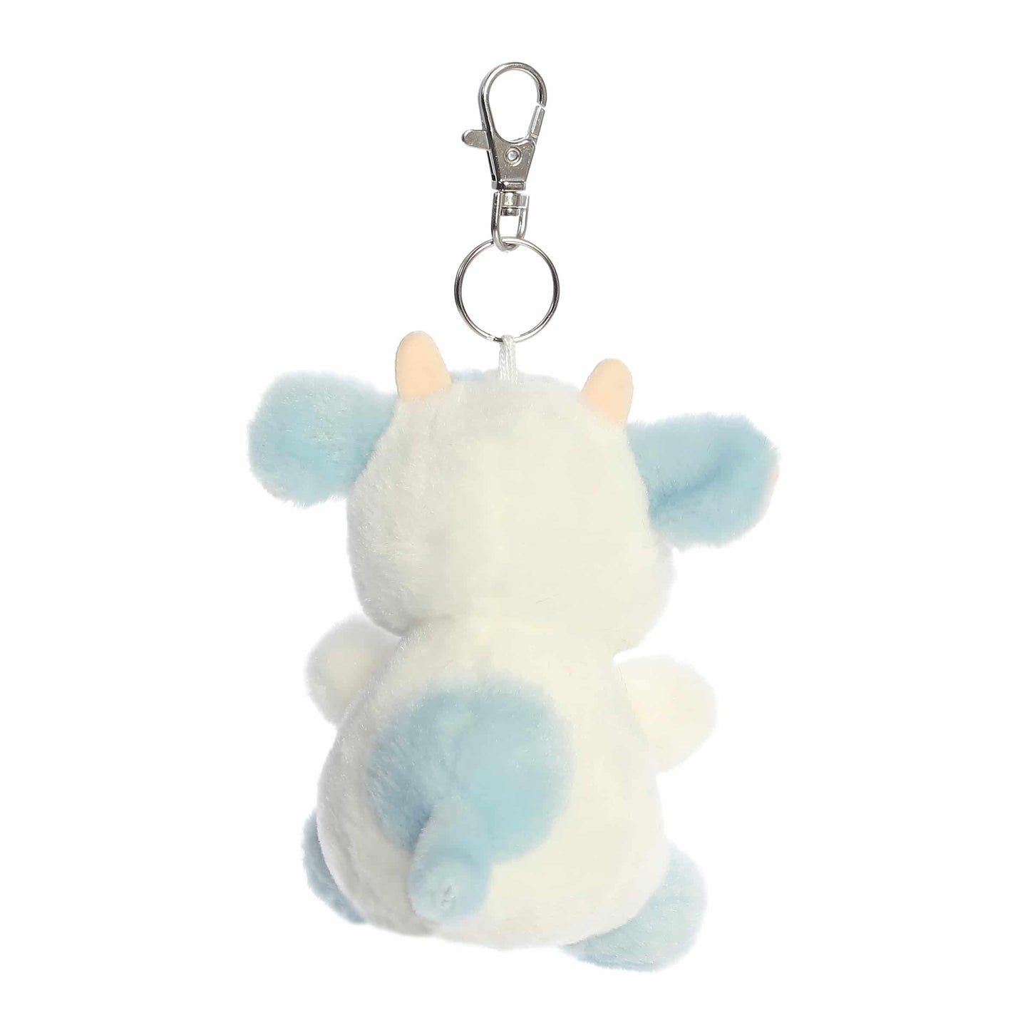 Aurora® Adorable Palm Pals™ Skyla Blueberry Cow™ Clip-On - Fun Collectible Plush for Kids and Adult Collectors - Perfect for Decorating Rooms