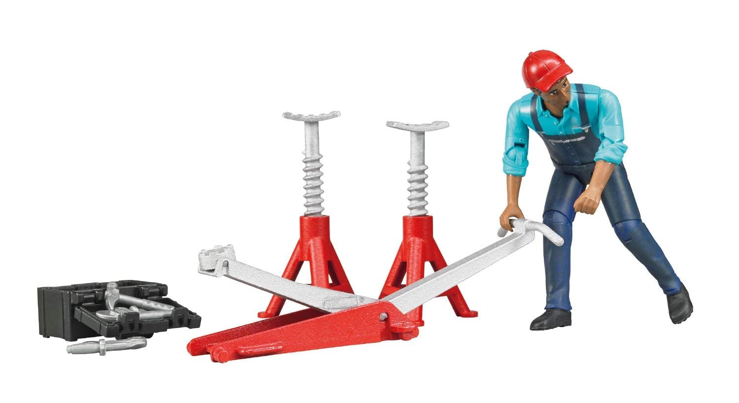 Bruder 62100 Bworld Light Skin Man with Repair Shop Accessories Vehicle for unisex-children