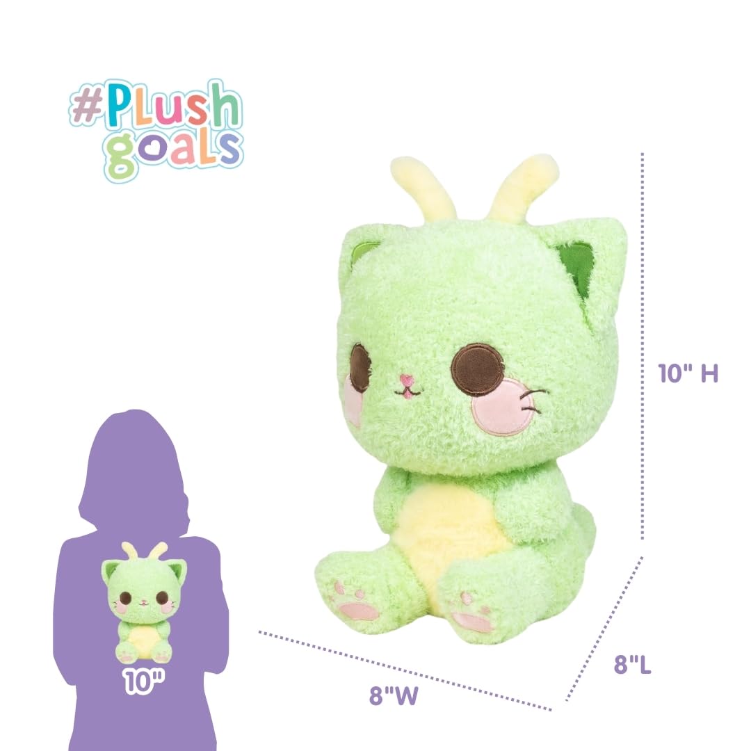 PlushGoals Flutter the Cat-tipillar - Kawaii Plush Cat Caterpillar, 10"