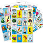 Pack of 2 Don Clemente Mexican Jumbo Loteria Set, 20 Large Boards and 2 Decks of Cards Loteria Mexicana Jumbo paquete de 20 Tablas