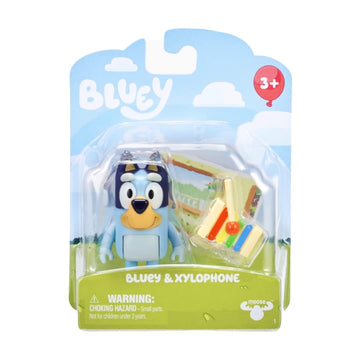 Bluey Story Starters - Choose from 8 Figures, Bingo, Honey, Snickers, Indy, or Muffin - Ages 3+ (Bluey & Xylophone)
