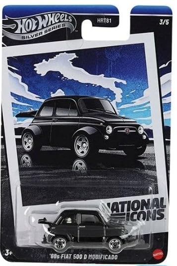 Hot Wheels National Icons Collection - Silver Series Premium 4?Car Die?Cast Set, 1:64 Scale, Ages 3+ (Bundle of 4)