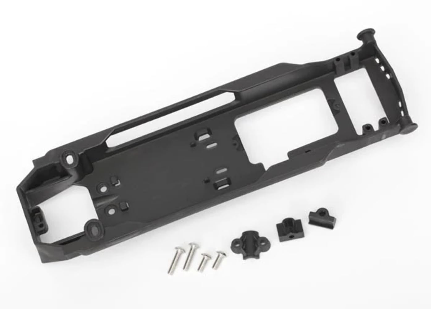 Traxxas 5724R Radio Tray / Retainer, Stuffing Tube Clamp and Hardware (Spartan)
