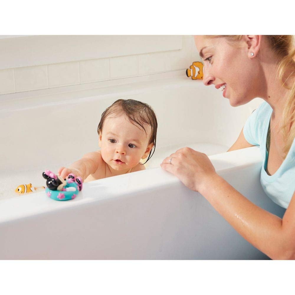 The First Years Disney Minnie Mouse Squirties Baby Bath Toys - Squishy Toddler Toys for Bath, Pool, and Everyday - 3 Count
