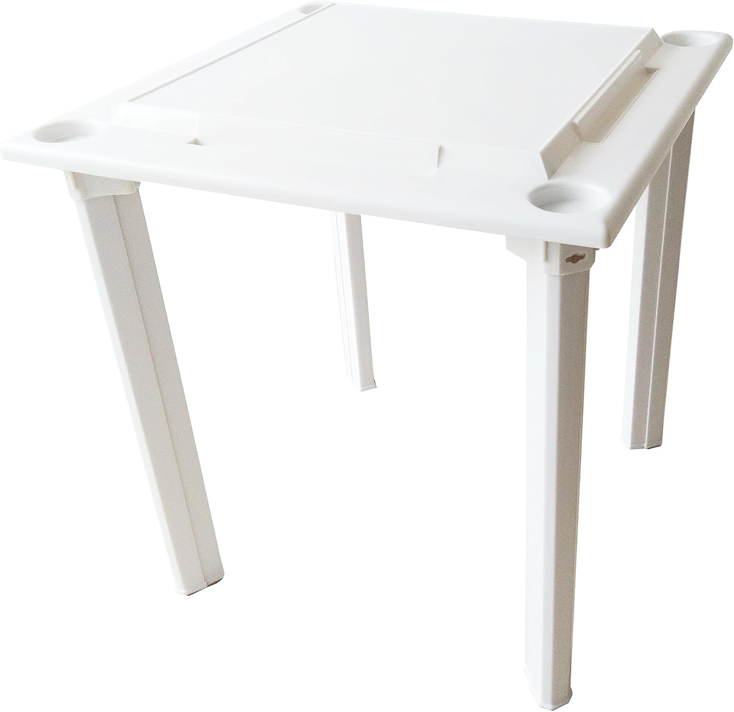 Bene Casa - Indoor & Outdoor Domino and Game Table Includes Domino and Scrabble Tile Racks and Cup Holders - Table Legs are Removable for Easy Storage