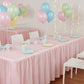 LIGHT PINK PLASTIC TABLESKIRT - Party Supplies - 1 Piece