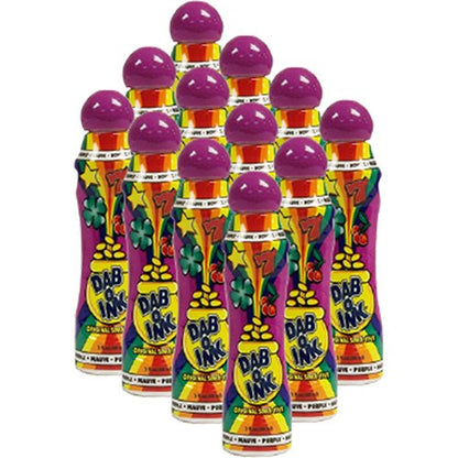 Dab-O-Ink One Dozen 3oz Purple Bingo Dauber