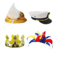 TD.IVES 6 Pack Funny Adult Novelty Party Hats - Assorted Costume Hats, Photo Booth Props Hats for Dress Up Parties, Halloween, Birthdays
