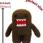 Domo 6.5 Inch Plush with Backpack - Official Collectible Soft Toy, Cute Stuffed Figure for Fans & Collectors, Desk Decor & Gift Idea