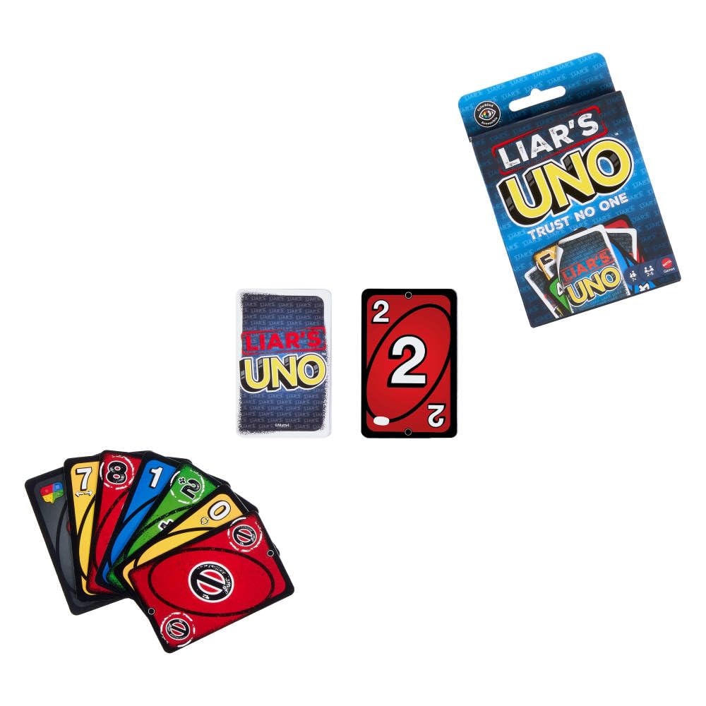 Mattel Games Liar's UNO Card Game, 7+, 2-10 Players