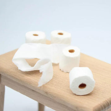 Miniature Toilet Paper Roll, Dollhouse Toilet Papers, Miniature Tissue Paper, mini Toilet Papers Rolls for Dollhouse, Kitchen and Bathroom Micro