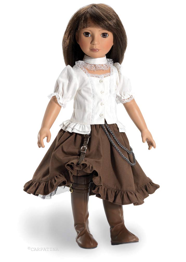 CARPATINA Steampunk Baker Strett Doll Outfit with Boots for 18" Slim Dolls