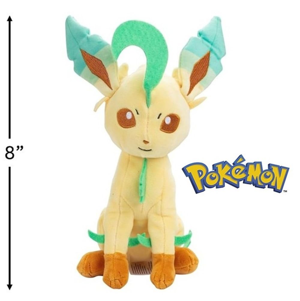 Pokemon Grass Type 8" Plush Mystery Blind Box 2-Pack - Get Two Officially Licensed 8 Inch Grass Pokemon - Authentic Collectible Soft Stuffed Animal
