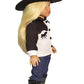 American Fashion World Western Cowboy/Cowgirl Outfit for 18 Inch Dolls - Shirt, Jeans, Black Cowboy Hat & Boots