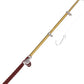 Gold Miniature Fishing Pole, 1/12 Scale Gold Dollhouse Decoration Accessories, Dollhouse Decor for Landscapes and Dioramas