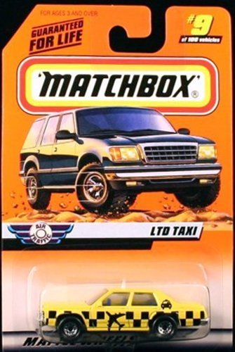 Matchbox LTD Taxi Yellow Air Traffic Series 2 1999 Basic Die-Cast Vehicle (#9 of 100)