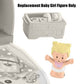 Replacement Part for Fisher-Price Little People Cuddle 'n Play Nursery Playset - GKP70 ~ Baby Girl Figure ~ Pink Bib with Star ~ Blonde Hair