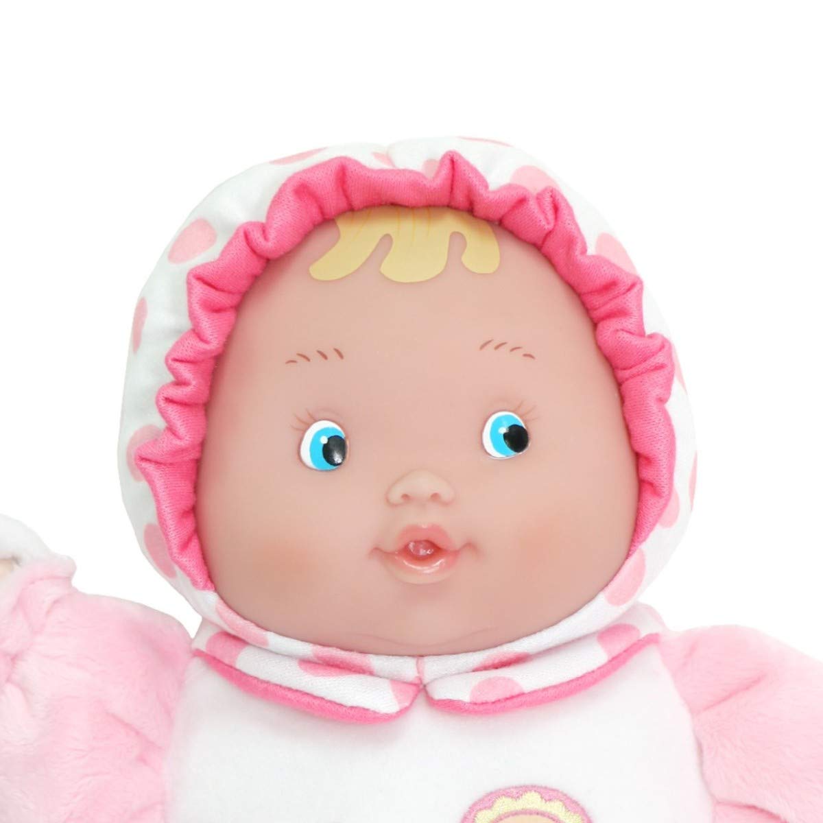 JC Toys Lil’ Hugs Pink Soft Body - Your First Baby Doll - Designed by Berenguer - Ages 0+, 12 inches