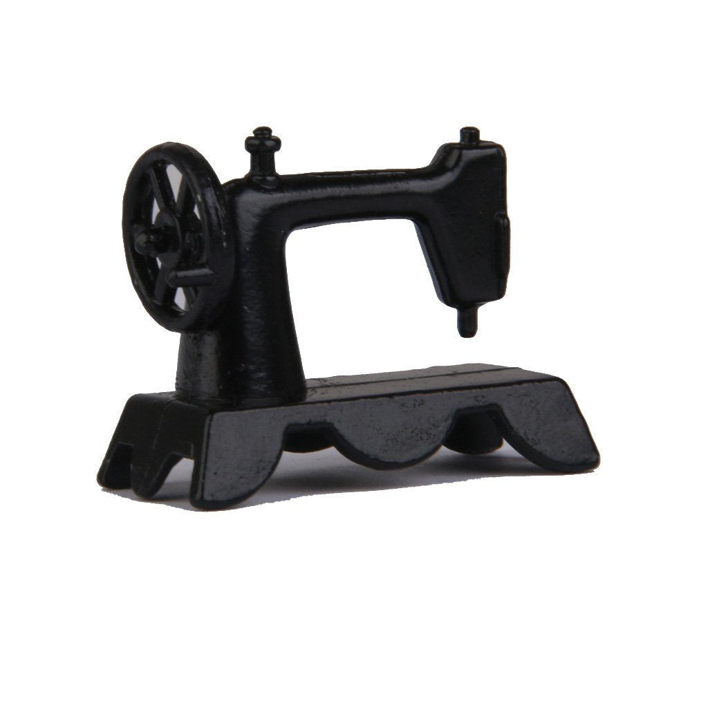 International Miniatures Dollhouse Miniature Portable Old Fashioned Sewing Machine