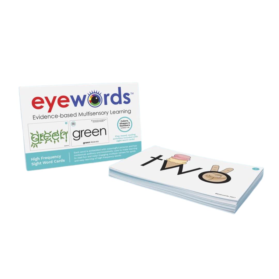 Eyewords Multisensory Colors, Shapes & Numbers Teaching Cards Set 3