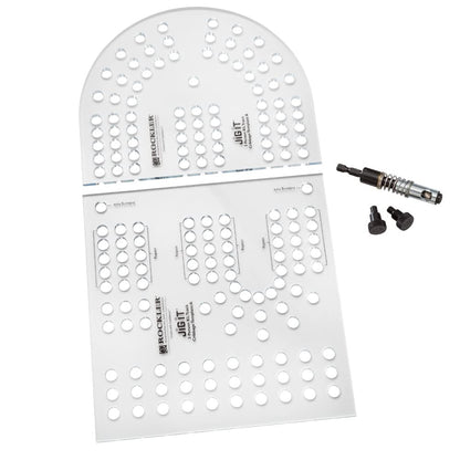 XL Cribbage Board Templates, 3-Player, Curved Track