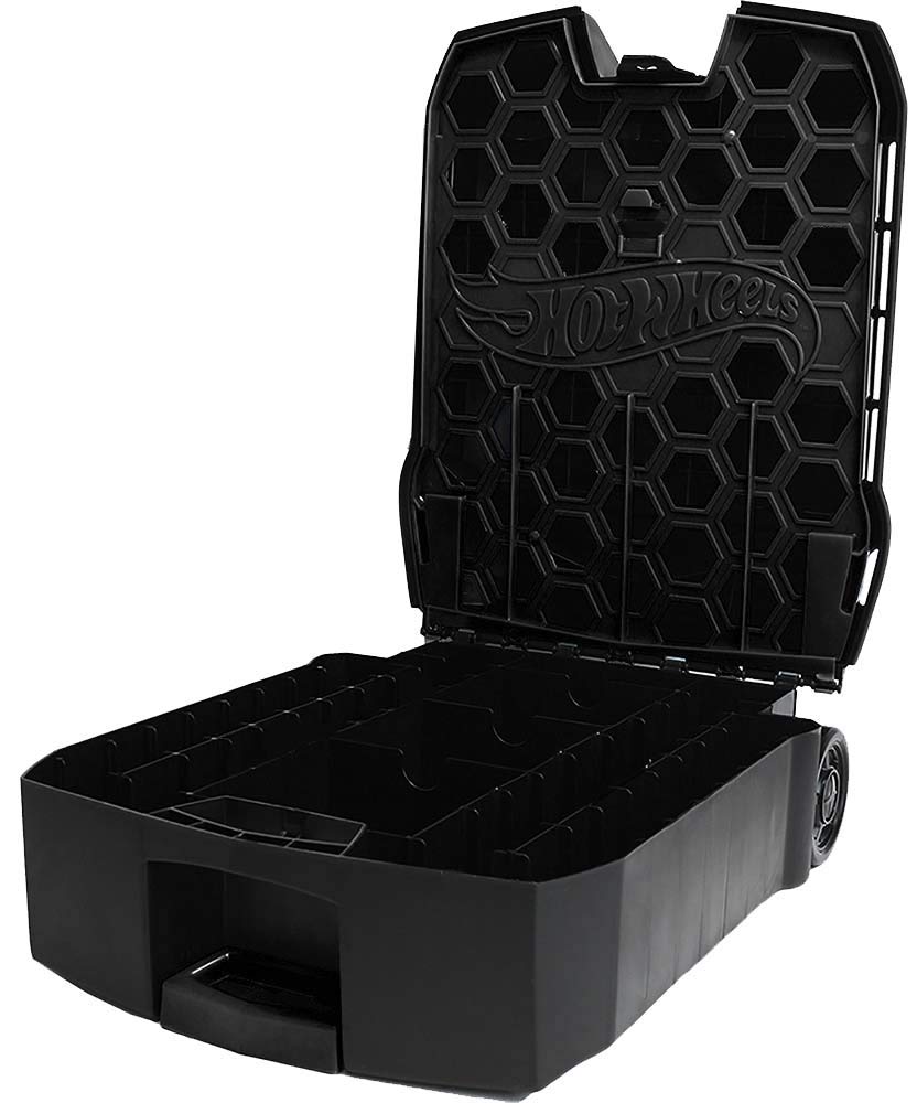 Hot Wheels 100-Car Storage Case - Large Capacity Organizer for 1:64 Die-Cast Vehicles with Handle and Latch, Durable Portable Carrying Case for Kids