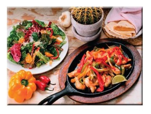 Melissa & Doug Multi-Ethnic Food Puzzle Set of 6, Multicolor