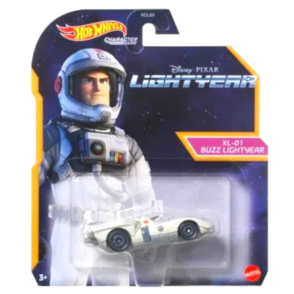 Hot Wheels Disney Pixar Lightyear Character Cars Bundle of 3 Diecast Vehicles with Space Buzz and Sox