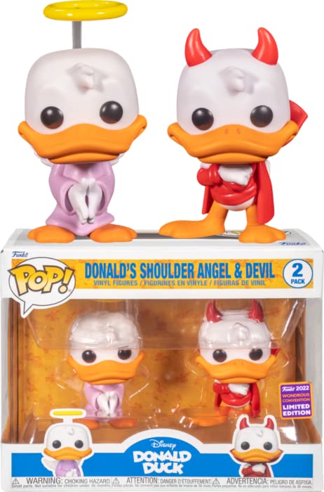 Funko Donald Duck POP! Disney Donald's Shoulder Angel & Devil Exclusive Vinyl Figure