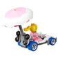 Hot Wheels Die-Cast Mario Kart Princess Peach in B-Dasher Kart with Peach Parasol Glider