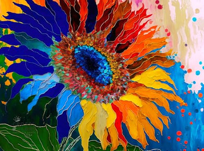 Cross & Glory | Jigsaw Puzzles for Adults | Sunflower Kaleidoscope