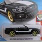 Hot Wheels Muscle Mania 2/10, Black 2015 Ford Mustang GT Convertible 291/365 50TH Anniversary Card