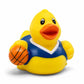 3 Inch DUCKY CITY Basketball Rubber Duck [Sealed, Floats Upright] for Jeep Ducks, Sports Bath Toy for Kids and Toddlers, Baby Safe Funny Duck Gift